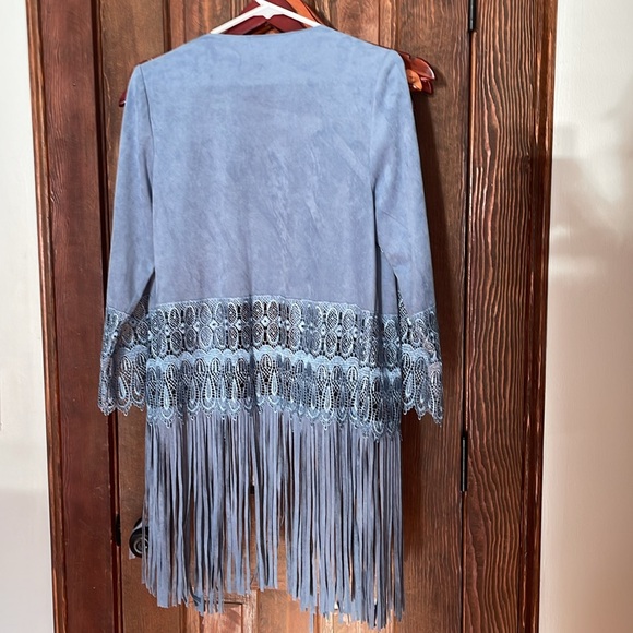 Chicos 0 jacket coat Gray Blue - Picture 4 of 5